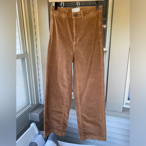 Everlane, Corduroy, Wide Leg Pant in Toasted Coconut! - Picture 5 of 10